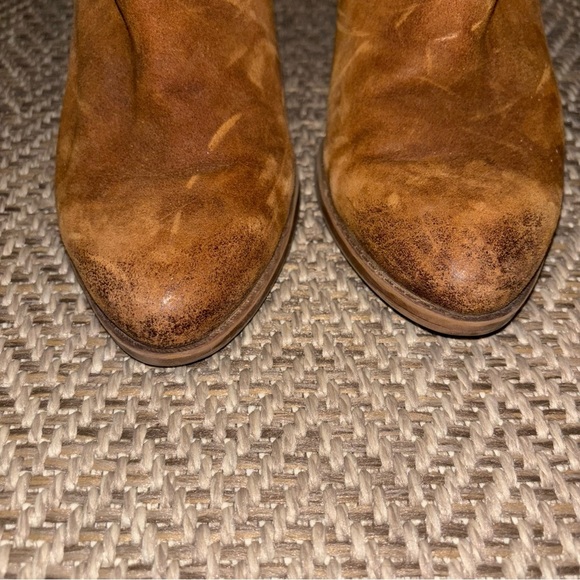 FRANCO SARTO Loni Wedge Booties Suede Size 9.5 - Picture 4 of 8